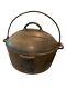 Antique 10 Cast Iron Dutch Oven #8 Not Marked Wagner Signs Of Use & Age As Is