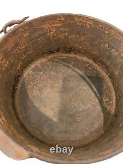 Antique 10 CAST IRON DUTCH OVEN #8 Not Marked Wagner Signs Of Use & Age As Is