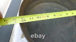 Antique 12 1/2 Gated Cast Iron Chuck Wagon Skillet, Fryer, 20 Lb