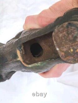 Antique 27.5 Lb 15 Cast Iron Bronze Architectural Griffin Building Topper Decor