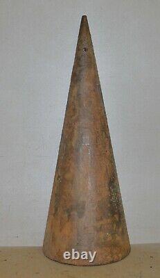 Antique 85 lb blacksmith forming 1/2 cone 35 tall collectible cast iron tool