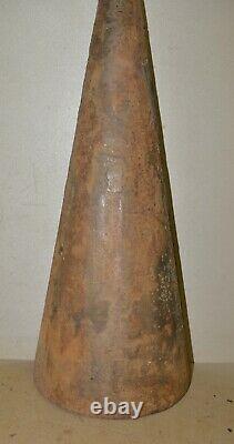 Antique 85 lb blacksmith forming 1/2 cone 35 tall collectible cast iron tool