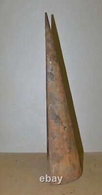 Antique 85 lb blacksmith forming 1/2 cone 35 tall collectible cast iron tool