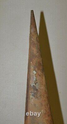 Antique 85 lb blacksmith forming 1/2 cone 35 tall collectible cast iron tool