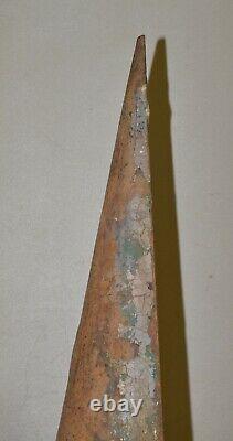 Antique 85 lb blacksmith forming 1/2 cone 35 tall collectible cast iron tool