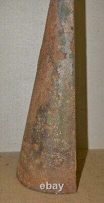 Antique 85 lb blacksmith forming 1/2 cone 35 tall collectible cast iron tool