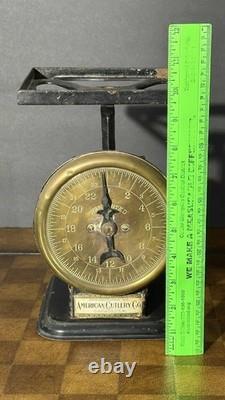 Antique American Cutlery Co. Cast Iron Scale Chicago USA, ca. 1900s Young America