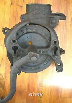 Antique Cast Iron Black Hawk 9 1909 A Clarksville Tenn Corn Sheller G 12 13lb