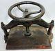Antique Cast Iron Book Press Binding Hand Wheel Binder 78 Lbs! 15 X 10.5