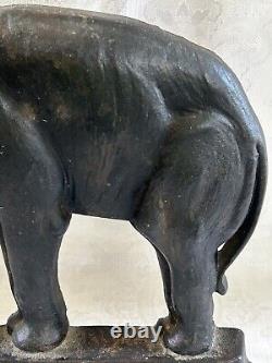 Antique Cast Iron Bradley Hubbard Elephant Statue Door Stop