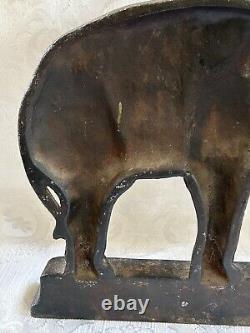 Antique Cast Iron Bradley Hubbard Elephant Statue Door Stop