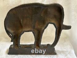 Antique Cast Iron Bradley Hubbard Elephant Statue Door Stop