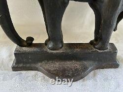 Antique Cast Iron Bradley Hubbard Elephant Statue Door Stop