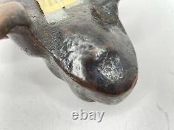 Antique Cast Iron Frog Doorstop Possibly 19th Century Weights 5lb