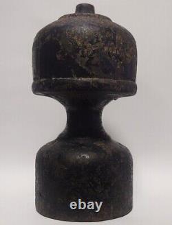 Antique Cast Iron Hitching Post Topper 14 Inches 20 lbs Fence Finial