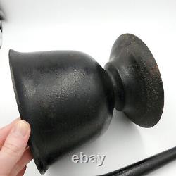Antique Cast Iron Mortar Pestle Apothecary Heavy Large 9lb Pharmacy