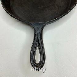 Antique Cast Iron Skillet #9 1800's Gate Mark Fancy Handle Single Pour 12