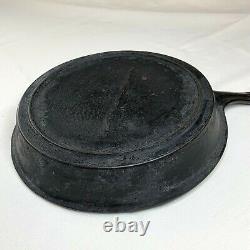 Antique Cast Iron Skillet #9 1800's Gate Mark Fancy Handle Single Pour 12