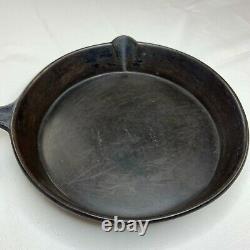 Antique Cast Iron Skillet #9 1800's Gate Mark Fancy Handle Single Pour 12