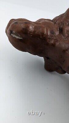 Antique Dog Door Stop Cast Iron Retriever Setter Pointer Dog Large Heavy 9+ Lbs