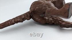 Antique Dog Door Stop Cast Iron Retriever Setter Pointer Dog Large Heavy 9+ Lbs