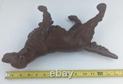 Antique Dog Door Stop Cast Iron Retriever Setter Pointer Dog Large Heavy 9+ Lbs