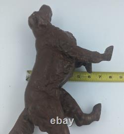 Antique Dog Door Stop Cast Iron Retriever Setter Pointer Dog Large Heavy 9+ Lbs