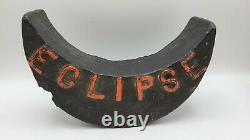 Antique Eclipse Cast Iron Crescent Moon B13 Windmill Weight Painted 26lb Rare