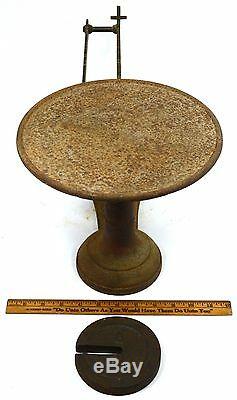 Antique FAIRBANKS CANDY 3-LB SCALE Cast Iron & Brass 3-TOE CROW'S FOOT! Crowfoot