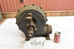 Antique Garden City Fan Co 4 Cast Iron Blacksmith Blower Fan Sawmill Flat Belt