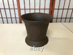 Antique Griswold Cast Iron 17 lbs. Apothecary Mortar (No Pestle) 7 1/4 Tall