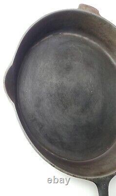 Antique Griswold No. 12 Cast Iron Skillet Pan P/n 719 Lbl Heat Ring Erie Pa USA