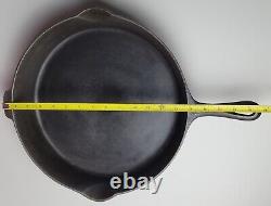 Antique Griswold No. 12 Cast Iron Skillet Pan P/n 719 Lbl Heat Ring Erie Pa USA