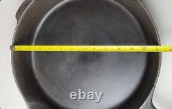 Antique Griswold No. 12 Cast Iron Skillet Pan P/n 719 Lbl Heat Ring Erie Pa USA