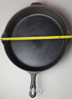 Antique Griswold No. 12 Cast Iron Skillet Pan P/n 719 Lbl Heat Ring Erie Pa USA