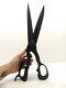 Antique Huge Primitive Cast Iron Shears Scissors 4lb's Tailor Sewing Early