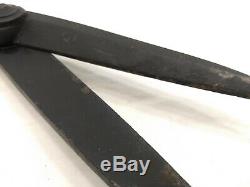 Antique HUGE Primitive Cast Iron Shears Scissors 4LB's Tailor Sewing EARLY