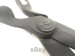 Antique HUGE Primitive Cast Iron Shears Scissors 4LB's Tailor Sewing EARLY