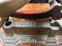 Antique H. Pooley And Son Merchant Cast Iron Merchant Scale 10lb Scale