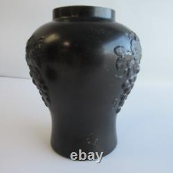 Antique Heavy Cast Iron Urn Jar Vessel w Lid Over 6 LBS