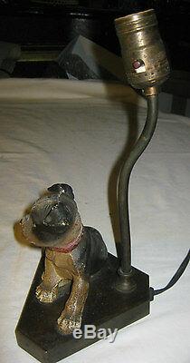 Antique Hubley USA Cast Iron Boston Terrier Dog Statue Art Lamp 6 Lb. Doorstop