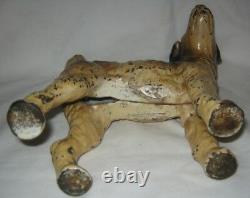 Antique Hubley USA Cast Iron Fox Terrier Dog Home Statue Door Art 7 Lb Doorstop