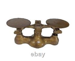 Antique Jacob Bros Cast Iron Balance Scale No 4 Made New York NY 8 Lbs Capacity