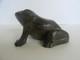 Antique Large Cast Iron Bullfrog Frog Door Stop With Great Orig. Paint, 6lbs (6)