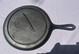Antique Late 1800's Cast Iron No. 7 Round Griddle With Gate-mark & Fancy Handle