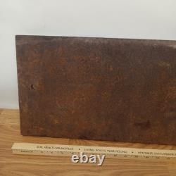 Antique Railroad Sign Clearance Warning Cast Iron 17 7/8 X 10.5 X 1/2 21 Lbs