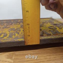Antique Railroad Sign Clearance Warning Cast Iron 17 7/8 X 10.5 X 1/2 21 Lbs