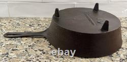 Antique Spider Cast Iron Pan, 3 Legs, 4 in. Gate Mark, 10 Base Mark, Pre-1860