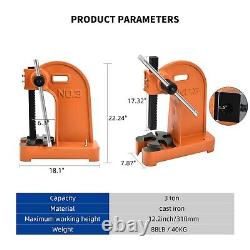 Arbor Press 3 Ton Lever Bench Mountable Bearings Cast Iron Manual Desktop