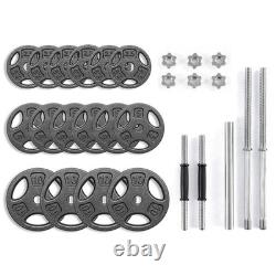 Athletic Works 100LB Black Cast Iron Standard Weight Plate Sets, Used as Both